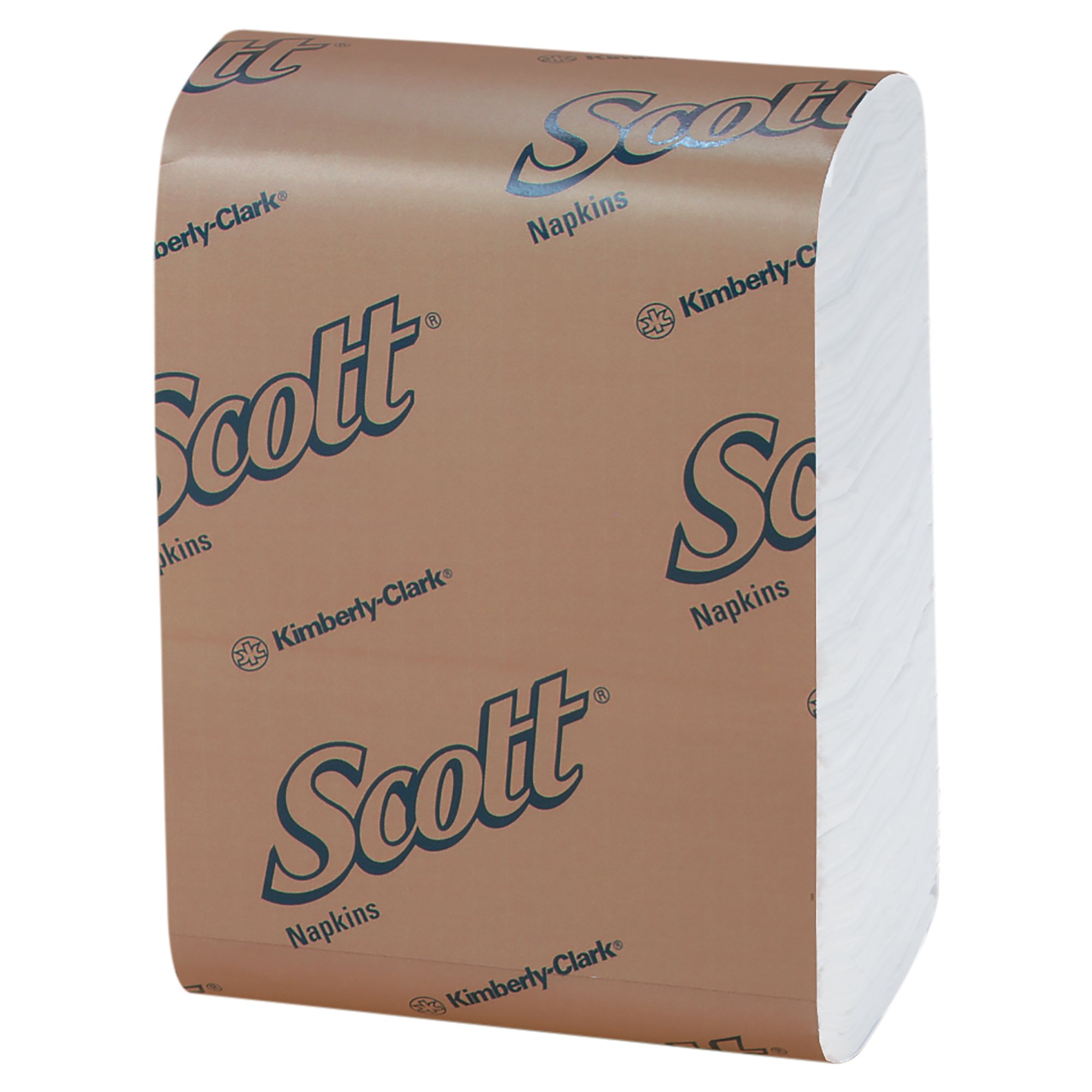 Scott Low Fold Paper Napkins (98720) - Disposable 1-Ply Beverage Napkins, Snack-Sized, 32 Packs of 250 (8,000 Total) - Perfect for Parties, Restaurants, and Office Events