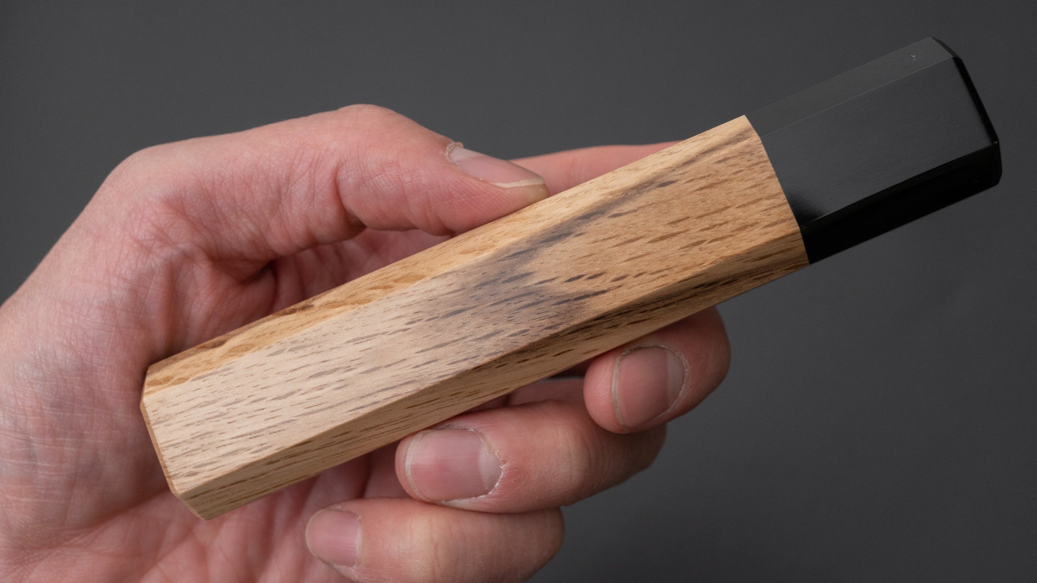 Hitohira WB Oak x Buffalo Horn Handle 130mm Japanese Kitchen Knife - High-Quality Chef Knife for Slicing, Dicing & Chopping - Perfect for Home Cooks & Professional Chefs