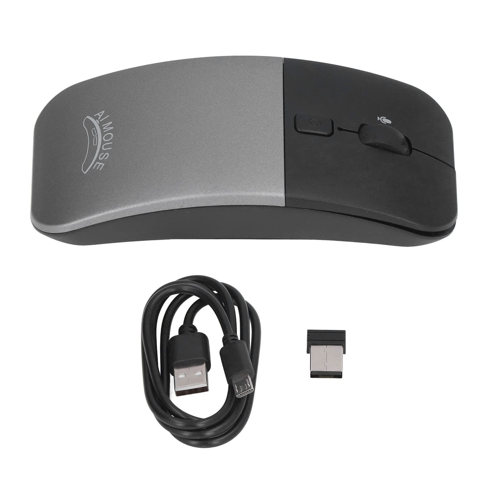 AI Voice Control Wireless Mouse - Smart Speech Recognition Mouse with 28 Language Translation & Instant Voice Search - Rechargeable Bluetooth Mouse for PC, Laptop, Office & Online Meetings (Perfect for Multilingual Work, Remote Teams & Content Creation)