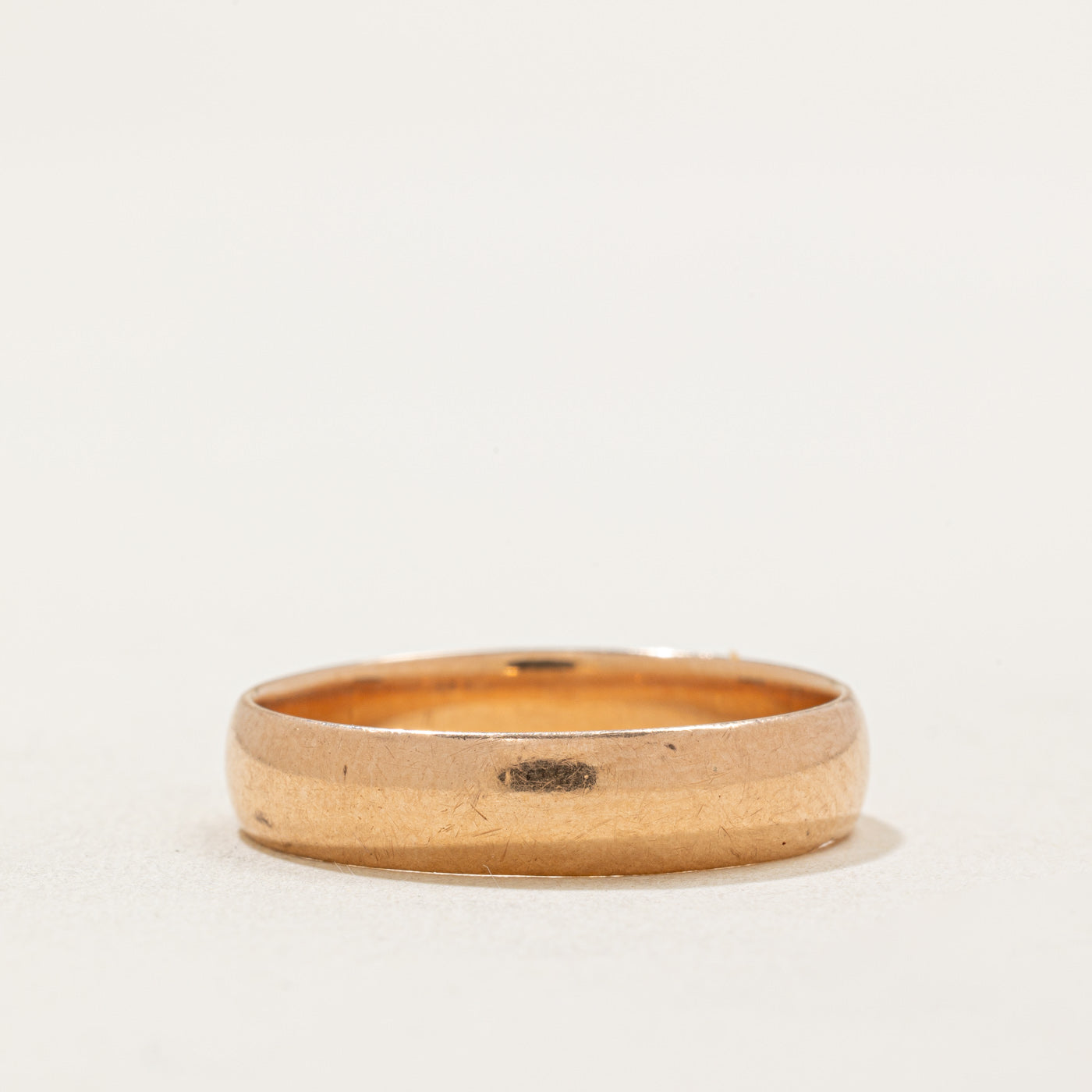 1966 Tbilisi 14k Rose Gold Wedding Band Ring - 4.95mm Wide - Size 10.75 - Vintage Inspired Bridal Jewelry for Women - Perfect for Engagement, Anniversary & Special Occasions