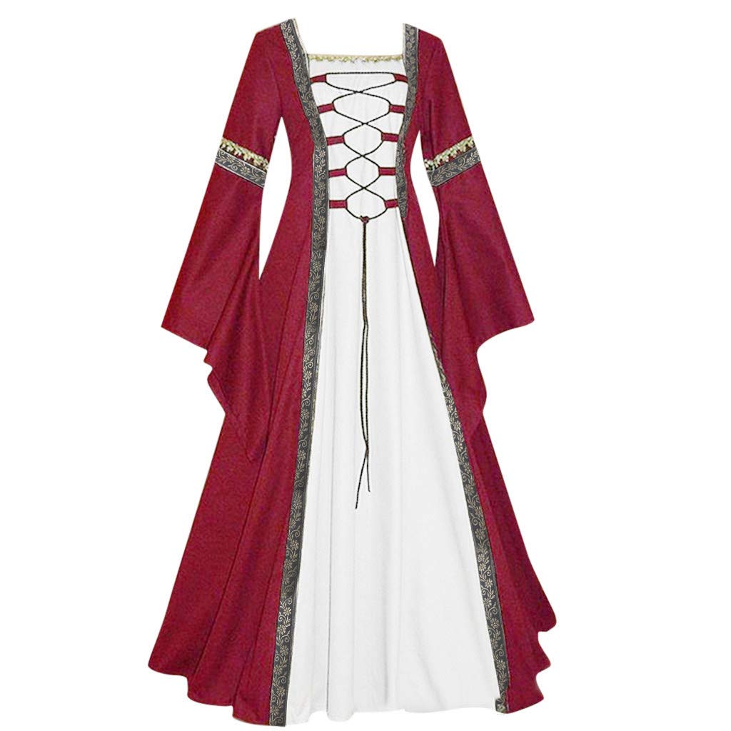 Steampunk Victorian Lolita Dress for Women - Elegant Long Flare Costume for Halloween, Oktoberfest & Cosplay | Gothic Fashion, Renaissance Fair Outfit
