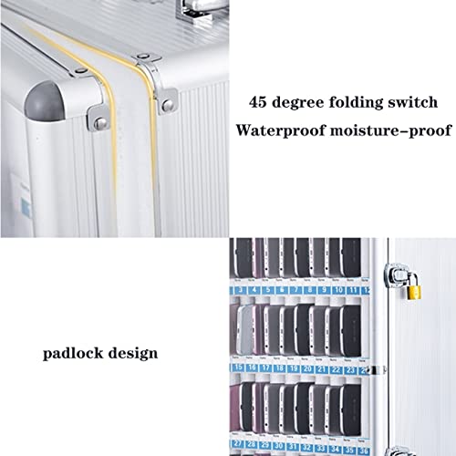 Wall Mounted Transparent Lockable Phone Storage Cabinet - 12 to 60 Position Mobile Phone Organizer & Safe Deposit Box | Perfect for Retail Stores, Offices, and Public Spaces to Securely Display & Store Smartphones