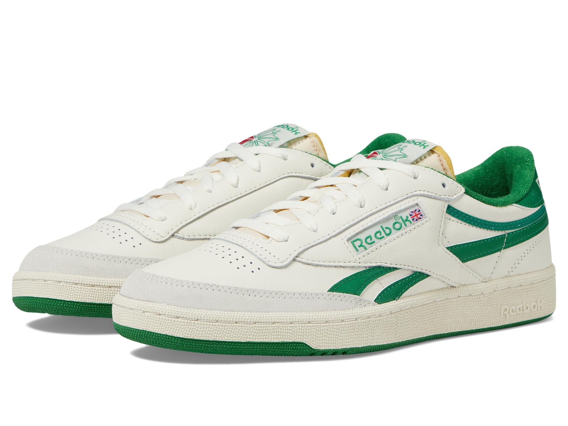 Reebok Men's Club C Vintage Sneakers - Classic White Leather Low-Top Shoes for Casual Wear & Street Style | Perfect for Everyday Comfort, Gym, and Urban Fashion