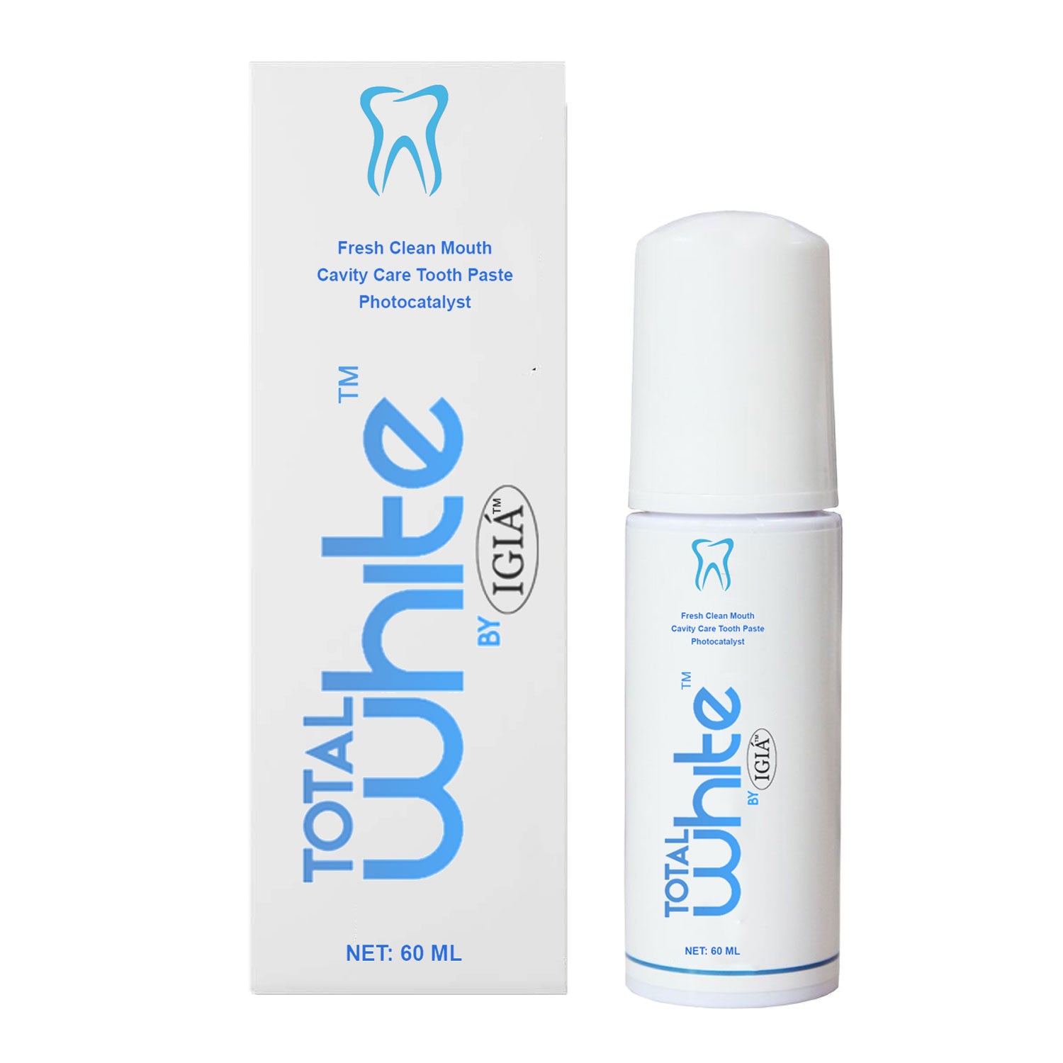 Total White Toothpaste & Whitening Gel - Advanced Teeth Whitening for Sensitive Teeth | Enamel Safe, Stain Removal | Perfect for Daily Use & Coffee/Tea Drinkers