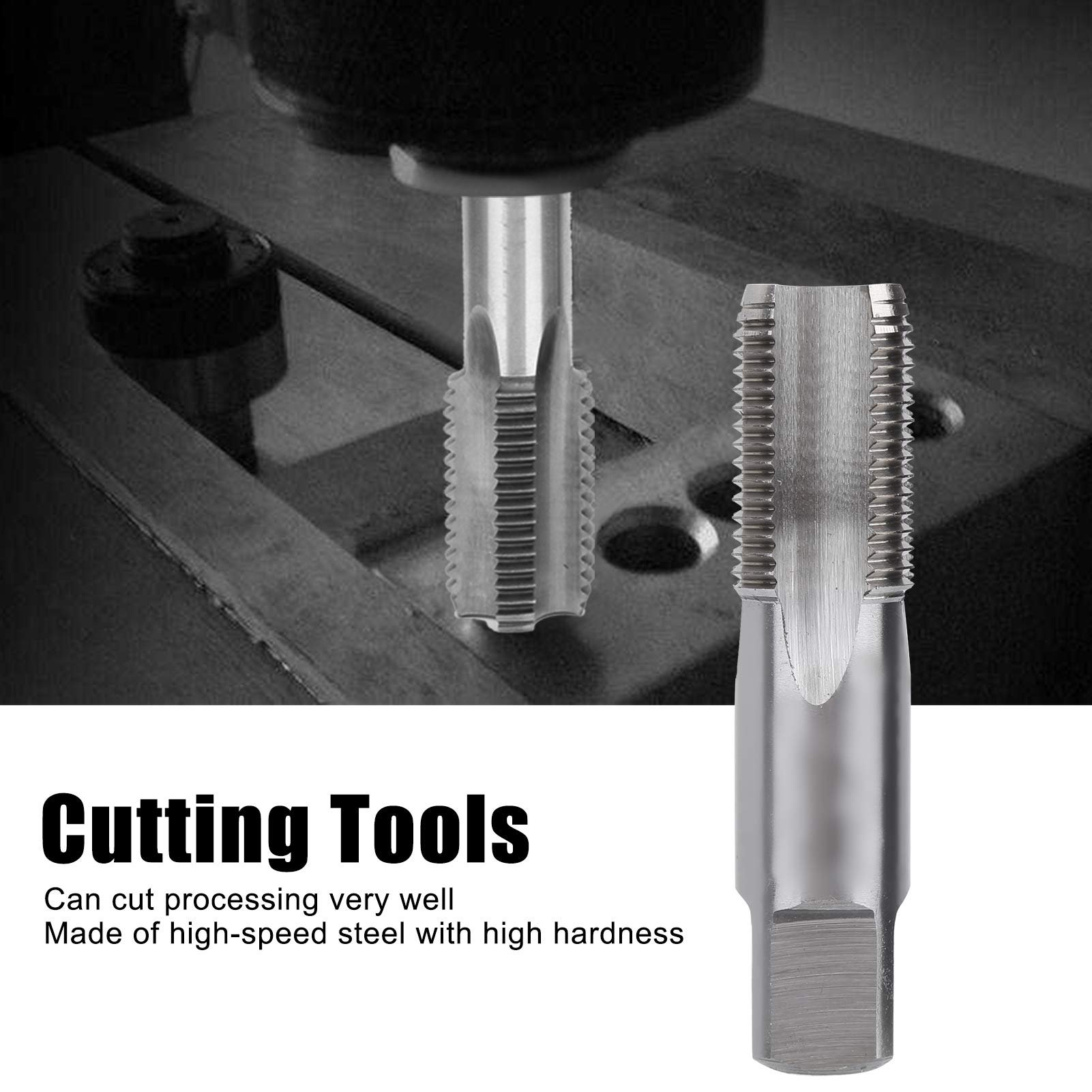 HSS G1/2-14 Pipe Thread Tap - High Speed Steel Threading Tool for Cast Iron & Alloy Steel | Plumbing, Pipe Fitting, and DIY Repair Projects