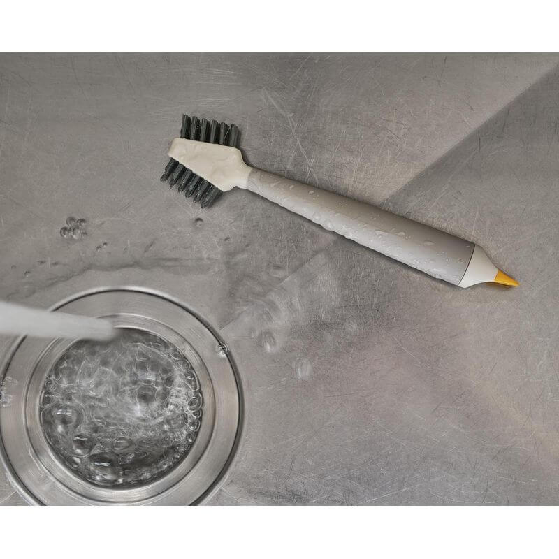 Joseph Joseph CleanTech 3-in-1 Detail Cleaning Brush Set - Multi-Purpose Scrubber for Kitchen, Bathroom & Household Cleaning - Perfect for Grout, Tiles & Hard-to-Reach Areas
