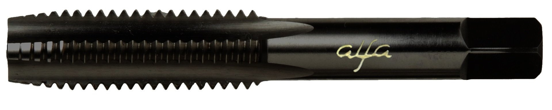 Alfa Tools HTP80058 1-3/8-12 HSS Black Oxide Hand Tap Plug - High Speed Steel Threading Tool - Made in USA - Perfect for Metalworking, DIY Projects & Professional Machining