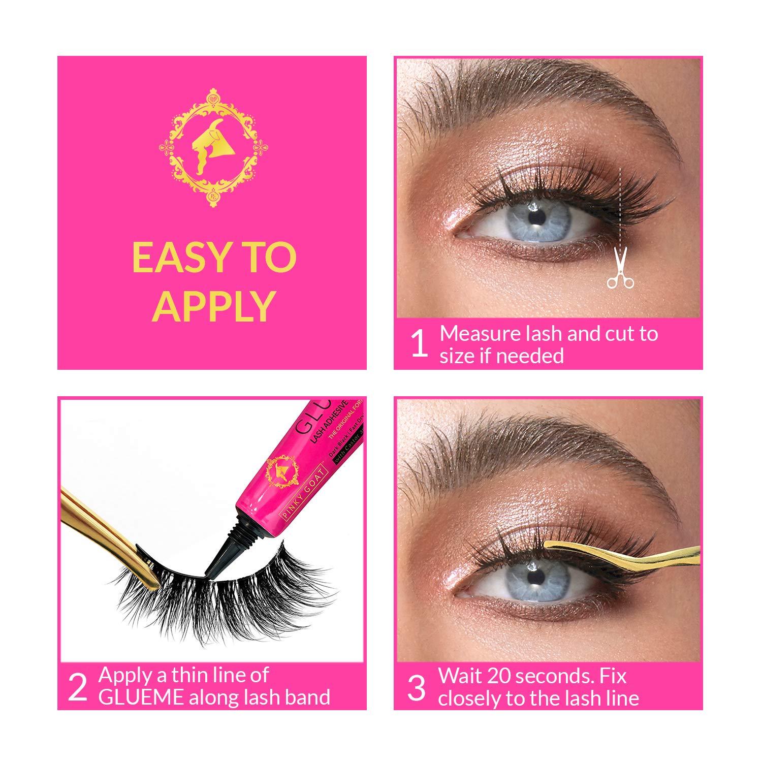 Pinky Goat FARAH Volumizing Vegan Mascara - SYN51036-1 | Cruelty-Free Lash Enhancer for Dramatic Volume & Length | Perfect for Day to Night Makeup Looks