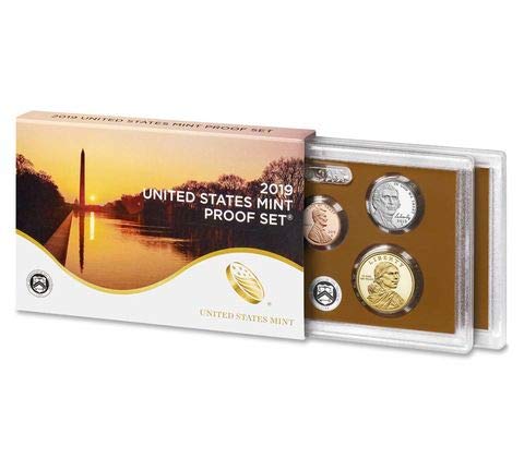 2019 S Proof Coin Set - US Mint Proof Coin Collection with Silver Dollar, Half Dollar, Quarter, Dime & Nickel | Perfect for Coin Collectors, Investors & Gift Giving