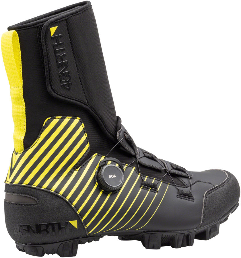 45NRTH Ragnarok Tall Cycling Boot - Waterproof Winter Bike Shoes for Men & Women, Black, Size 40 - Ideal for Cold Weather Commuting & Mountain Biking