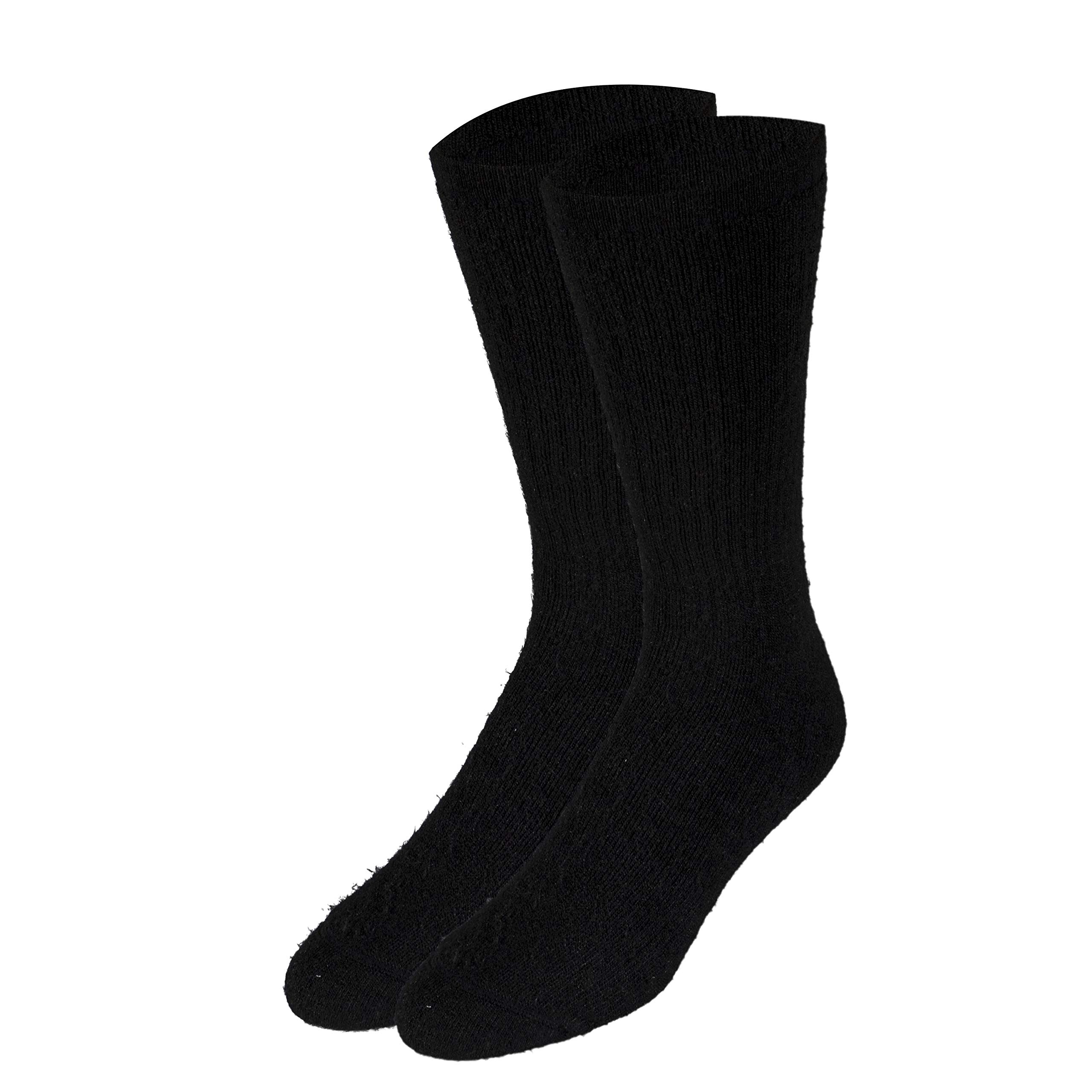 Truform Medical Compression Socks for Men & Women - 8-15 mmHg Graduated Support, Mid-Calf Crew Length (Black, Medium) - Ideal for Circulation, Travel, Running & Recovery