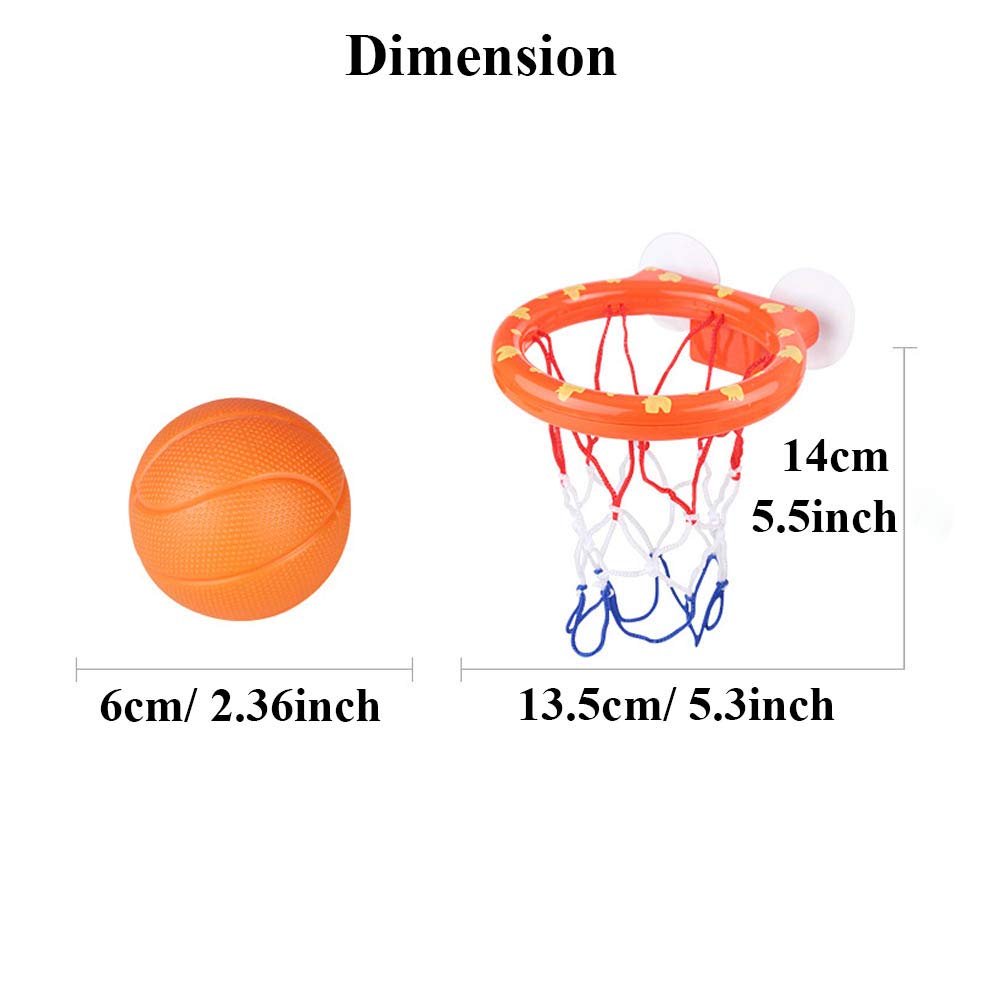 Kids Bathtub Basketball Hoop & Water Play Set - Educational Bath Toy for Toddlers, Foam Beach Swimming Pool Toy for Baby - Perfect for Bath Time Fun & Indoor Water Play Activities