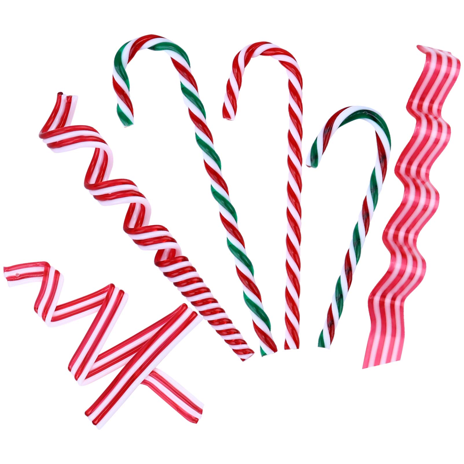 TOYANDONA 6-Piece Plastic Candy Cane Ornaments Set for Christmas Tree Decorations - Festive Holiday Party Favors & Home Decor - Perfect for Xmas Tree, Gift Exchange, and Winter Festival Decor