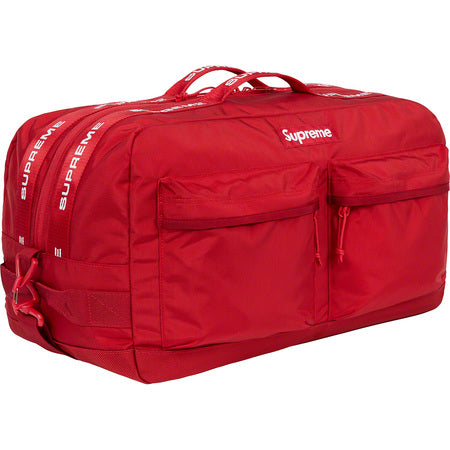 Supreme Duffle Bag - Waterproof Travel Gym Bag for Men & Women - Red Color (FW22 Collection) - Perfect for Sports, Gym, Travel & Weekend Getaways