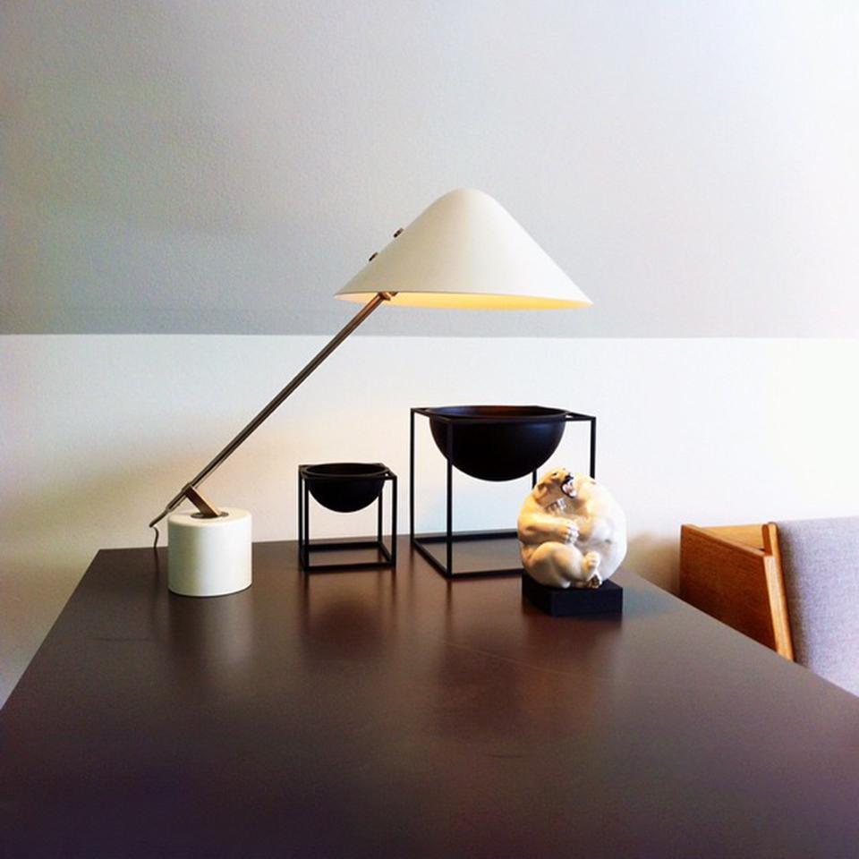 Mini Table Lamp with Hat Design - Stylish & Compact Nightstand Light for Bedroom, Living Room, or Office Decor