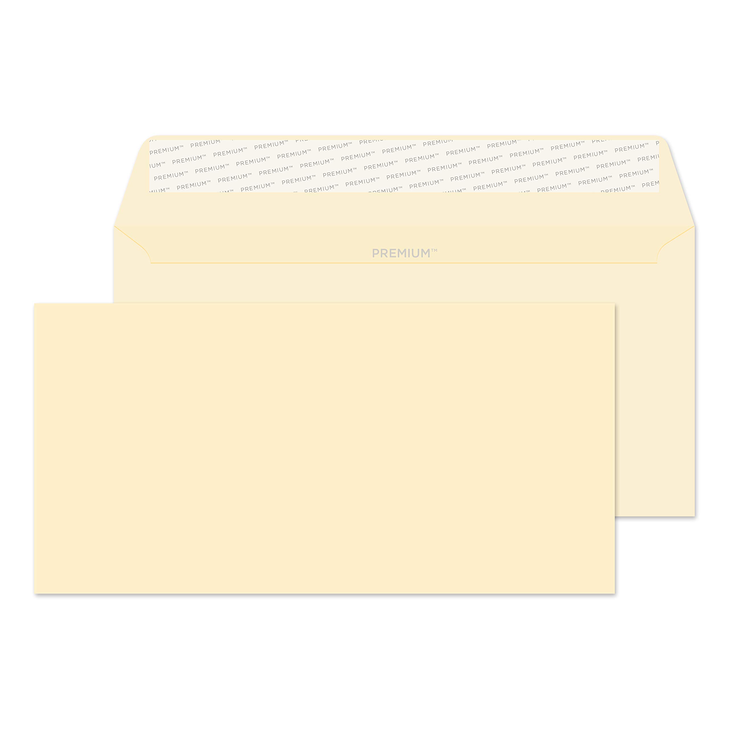 Premium Business DL 110 x 220 mm 120 GSM Peel & Seal Wallet Envelopes (61882) - Pack of 500, Cream Wove Paper for Mailing, Invoices & Documents - Perfect for Offices, Mailing Services & Small Businesses