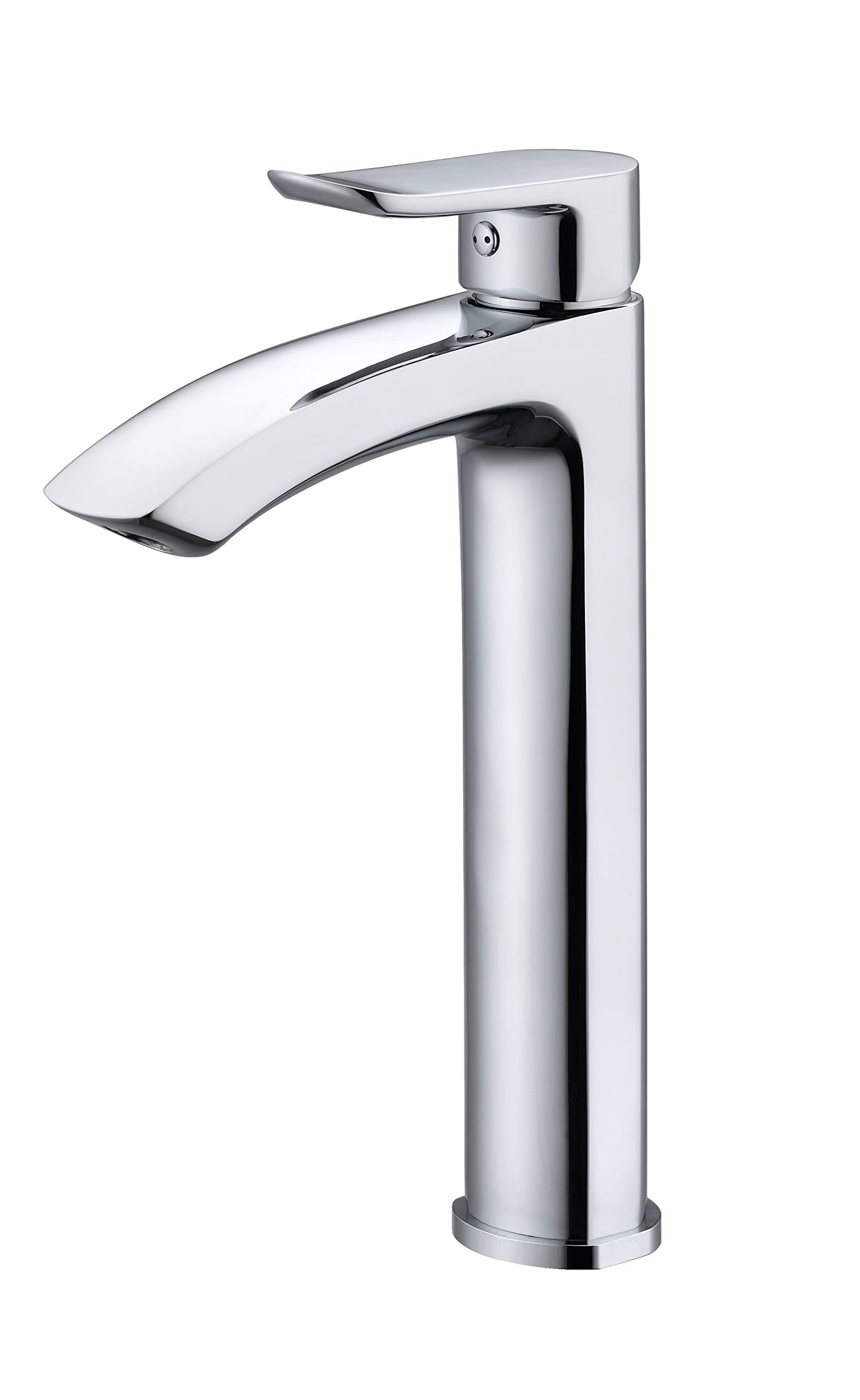 Fanwin Star Vessel Sink Single Hole Bathroom Faucet - Modern Single Handle Lavatory Faucet for Bathroom Vanity, Easy One Hole Installation (FW-FA108) | Perfect for Powder Rooms, Guest Baths & Contemporary Home Decor