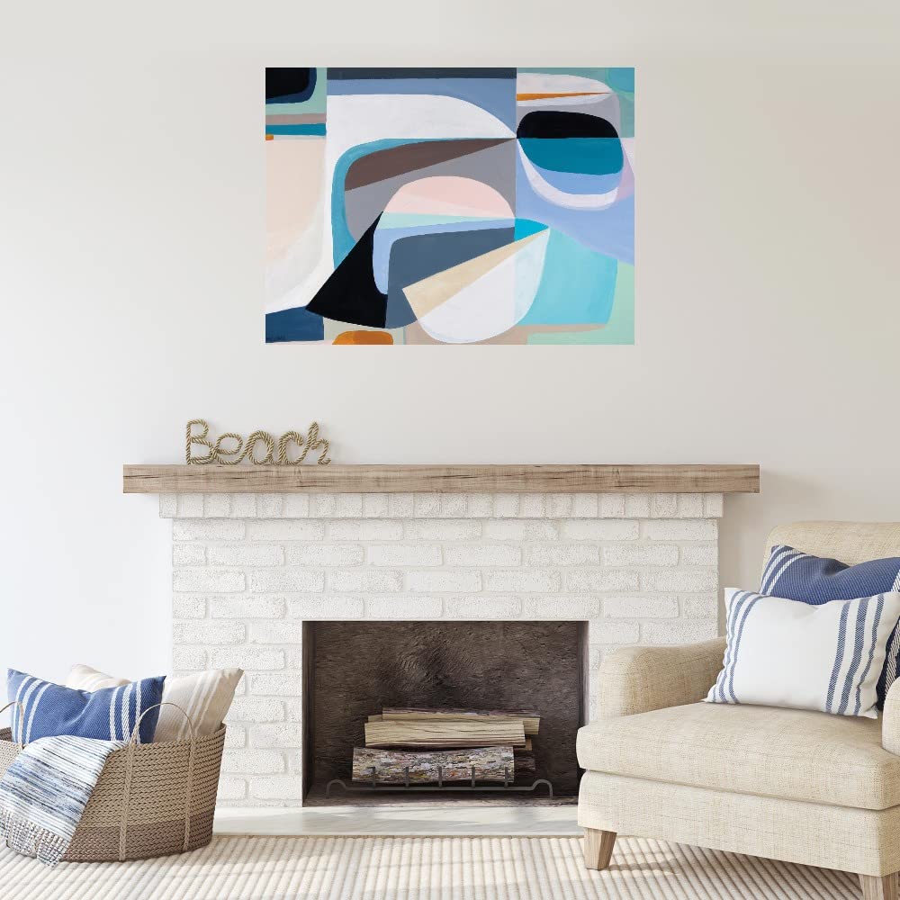 Marion Griese Drift Canvas Wall Art - 32x24 Inch Modern Abstract Painting for Living Room, Bedroom, Office Decor - Ready to Hang Stretched Canvas - Perfect for Home, Office & Commercial Spaces