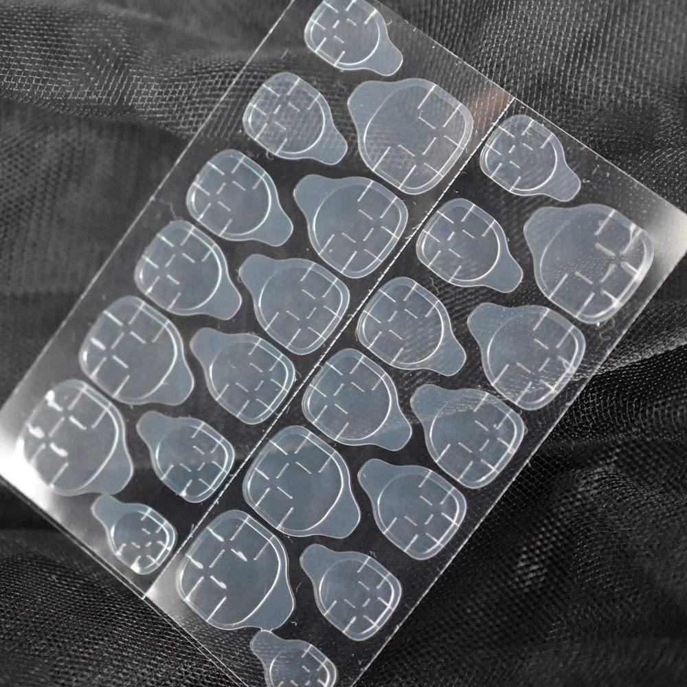 Glossy Handmade Cat Eye Extra Long Coffin False Nails - Dark Orange Press On Nails 20pcs Set - Flat Ballerina Fake Nails for Salon, Manicure & Party Wear