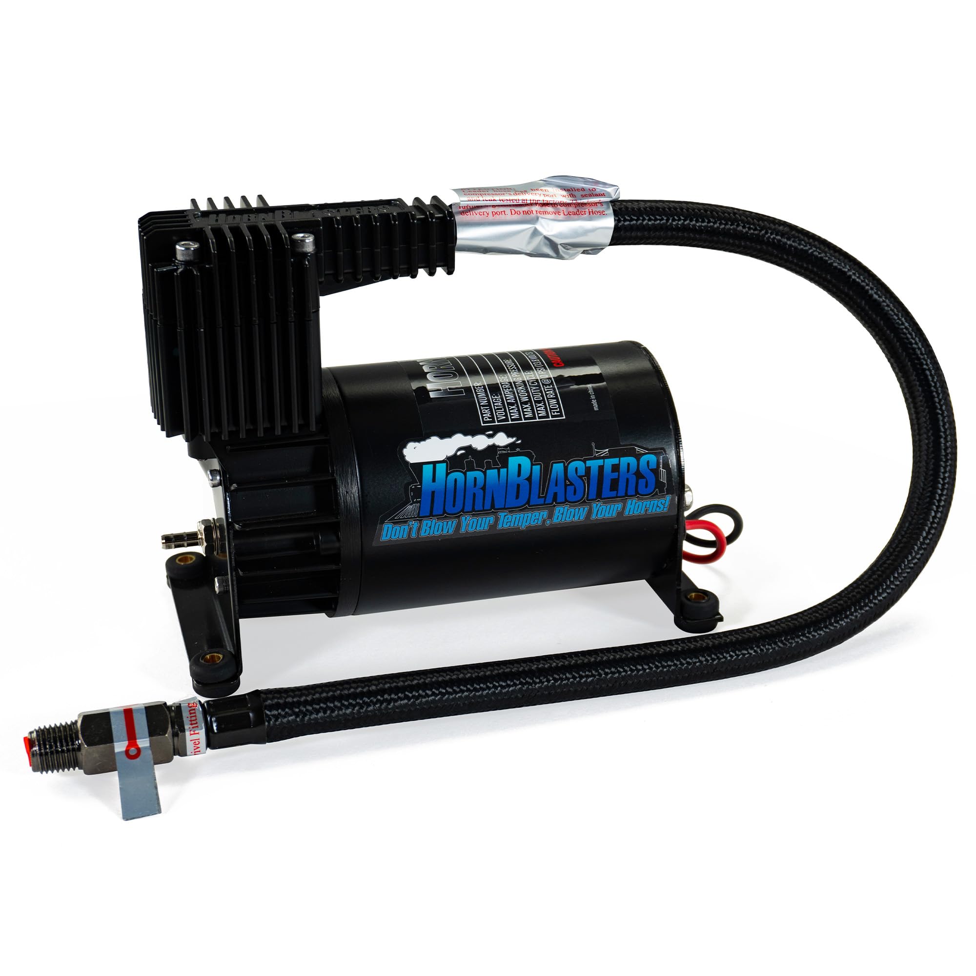 HornBlasters HB-2L High-Powered Air Compressor - 150 PSI Heavy Duty - 18 Amp Motor - Perfect for Truck Horns, Inflating Tires, and Industrial Applications
