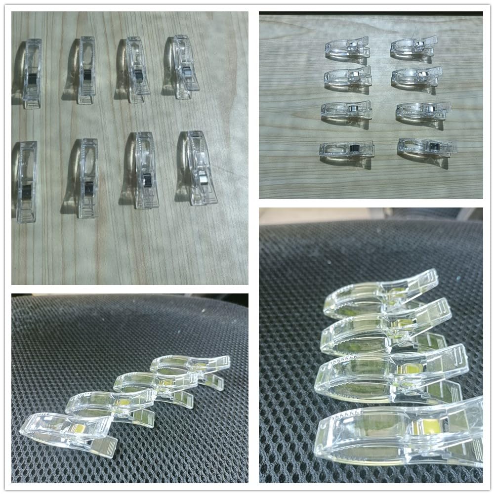 12 Pack Plastic Pleated Window Shade Clips - Temporary Holders for Paper & Blackout Blinds - Perfect for Home, Office, and Dorm Room Window Treatments