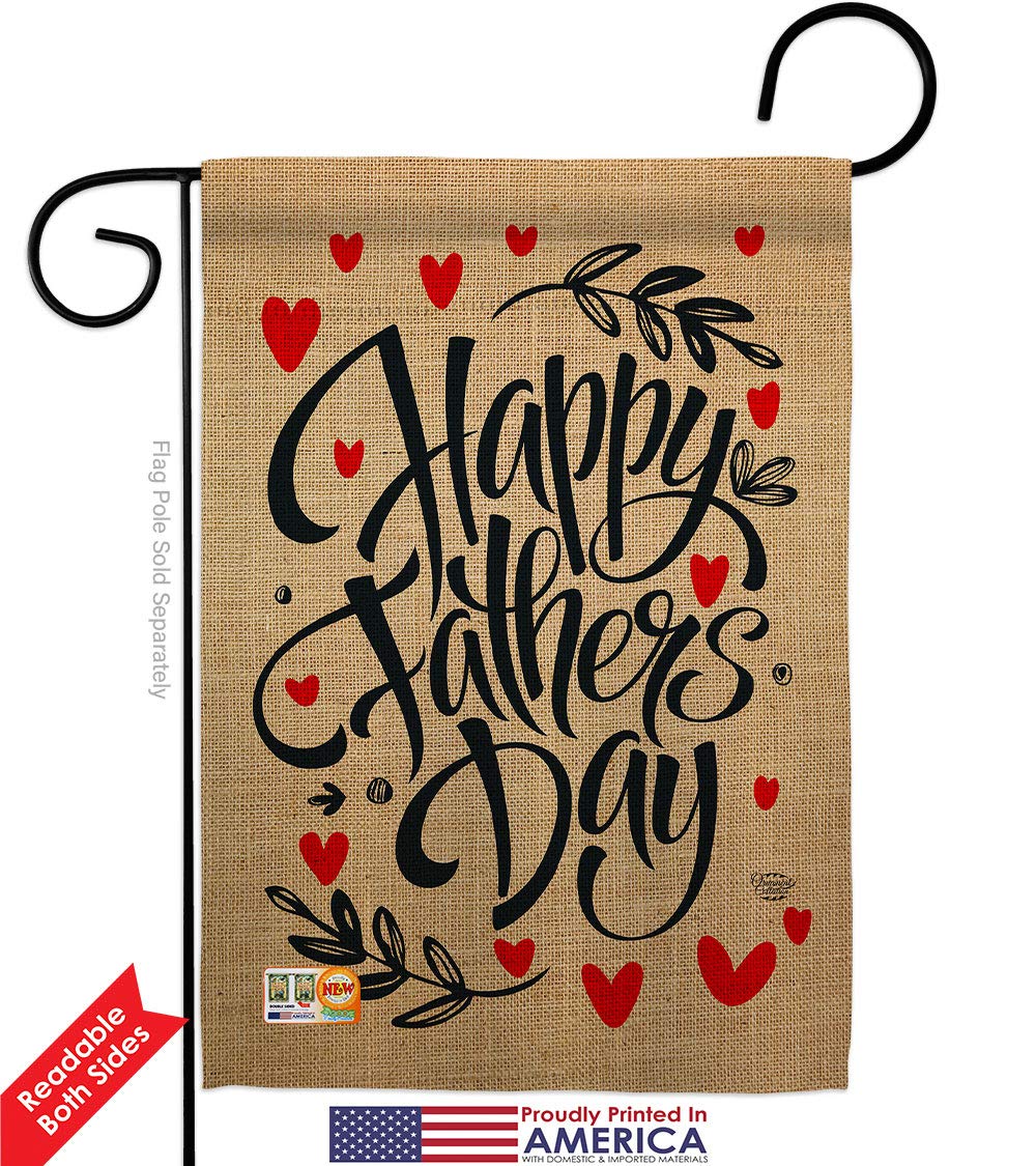 Father's Day Garden Flag Set - Double-Sided Yard Banner for Dad & Grandpa