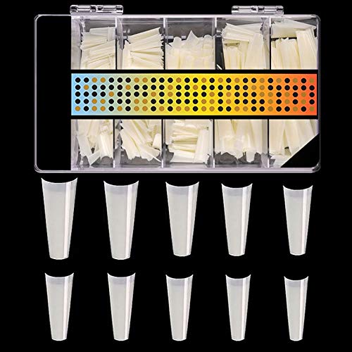 500PCS Nail Extension Molds Kit - DIY False Nail Tips for Gel Nail Art, Artificial Nail Forms & Nail Tip Molds | Perfect for Salon, Home Manicure & Nail Extension Practice