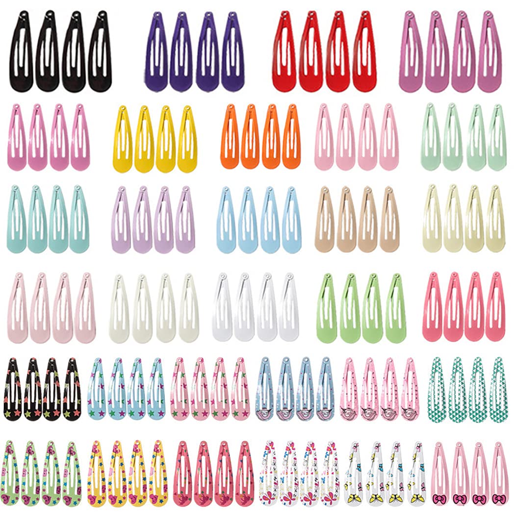 SalLady Snap Hair Clips - Colorful Strong Creative Lovely Tight Lightweight Hair Barrettes for Girls - Perfect for School, Parties, and Everyday Hair Styling