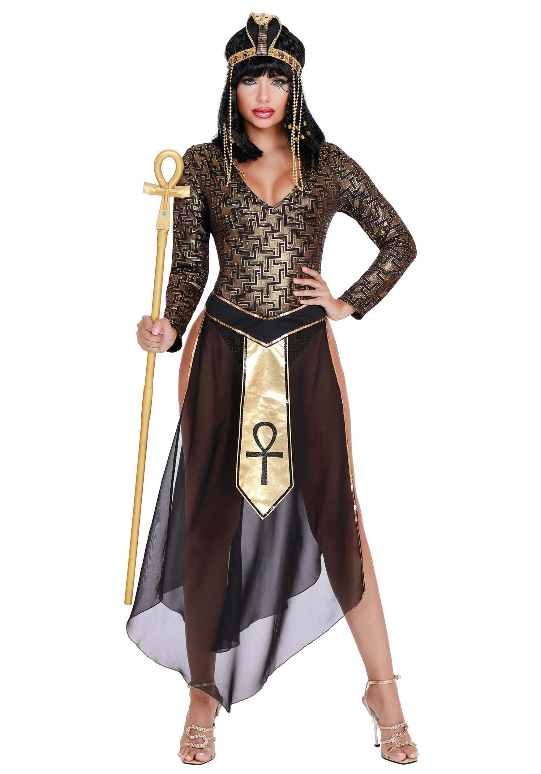Dreamgirl Adult Women's Egyptian Queen Cleopatra Costume - Sexy Cleo Halloween Outfit for Women, Cosplay & Themed Parties