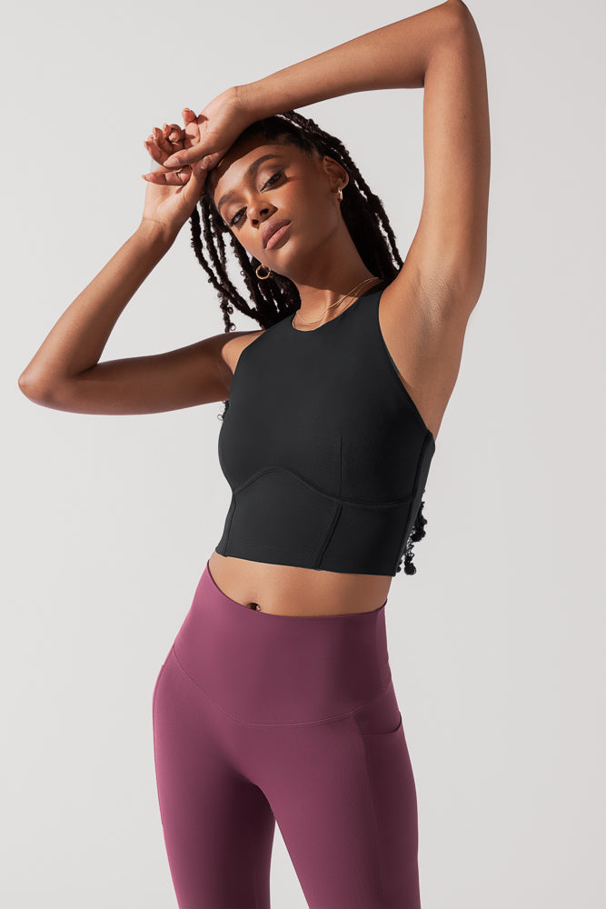 Cleo Corset Crop Bralette - Sexy Black Lace Bralette for Women | Perfect for Date Night, Lingerie Sets & Layering Under Tops
