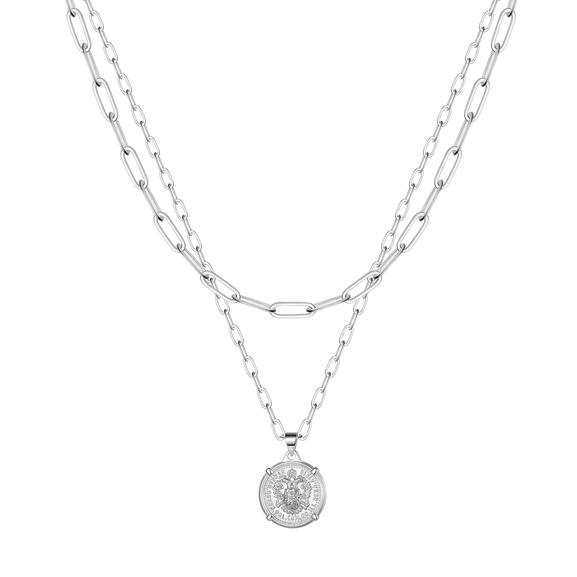 Turandoss 14K Gold Plated Dainty Choker Necklace for Women - Handmade Medallion Snake Link Chain with Cross, Star & Moon Charms | Adjustable Simple Gold Choker Jewelry for Everyday Wear, Date Night & Gifts