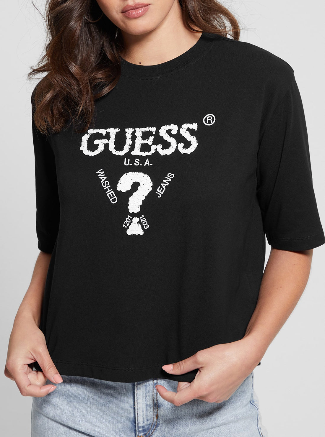 Black Aurelie Boxy T-Shirt for Women - Oversized Casual Tee Shirt | Comfortable Loose Fit Cotton Top for Everyday Wear, Street Style & Layering
