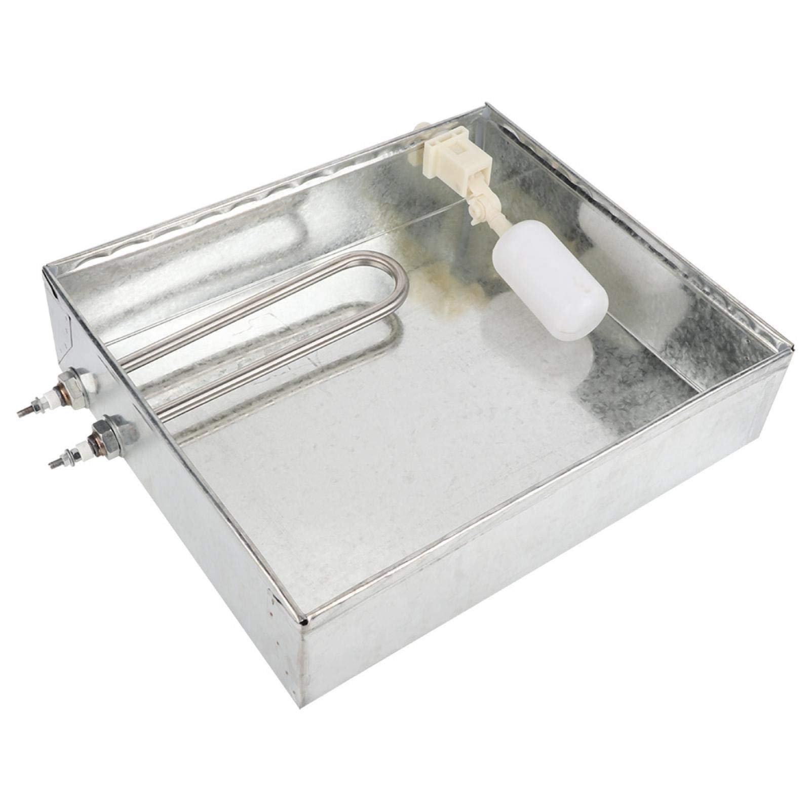 Premium White Iron Water Basin with Humidifier Tube & Float Ball - Durable Chicken Egg Incubator for Poultry Farming & Hatching Eggs at Home