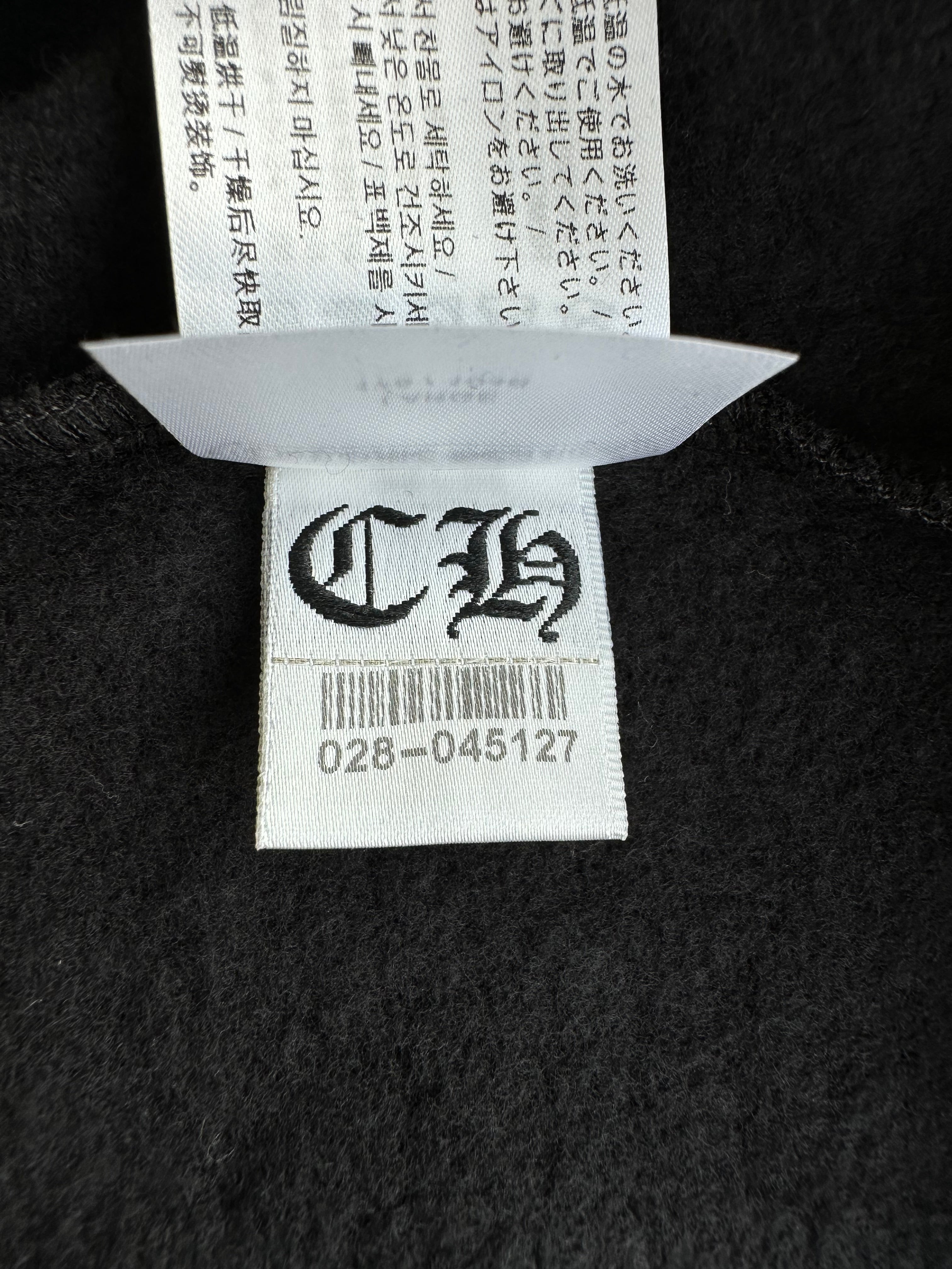 Chrome Hearts Black & White T-Bar Logo Hoodie for Men & Women | Streetwear Fashion | Casual Wear & Urban Style