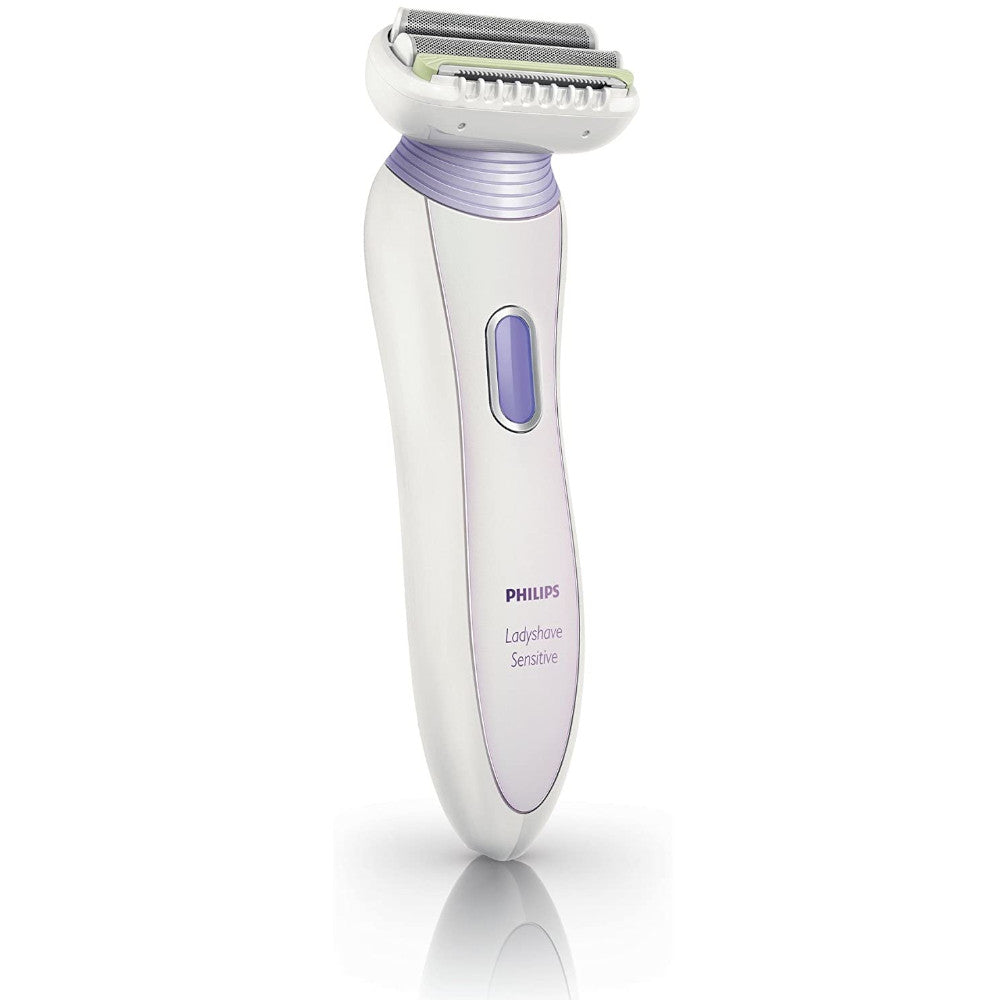 Refurbished PHILIPS Ladyshave HP6366/00 with Pivoting Head & Home Essentials Warranty - Perfect for Smooth Legs & Underarms at Home or Travel