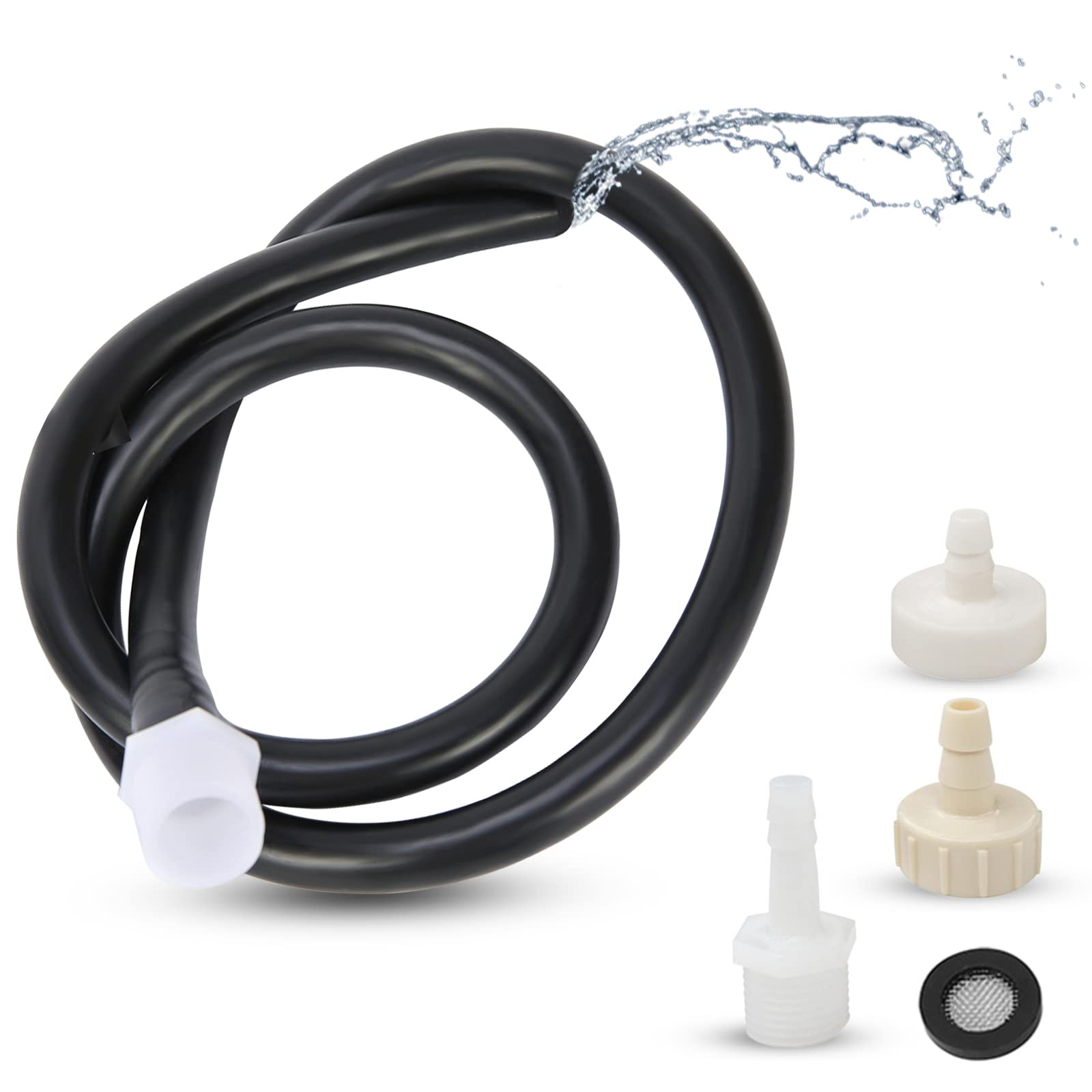 BDSMAGE Rinse Irrigator with 3 Nozzle Attachments - 50cm/100cm/150cm/200cm Adjustable Shower for Men & Women - Intimate Hygiene, Enema & Body Cleansing - Flexible Hose & Waterproof Design - Perfect for Home Spa, Travel & Personal Care Routines