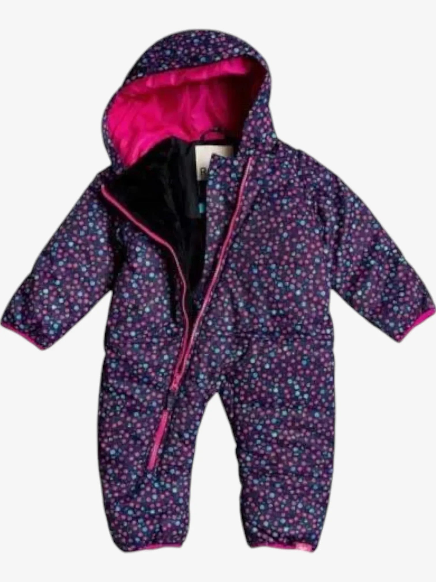 Roxy Snow Rose Navy Blue Print Romper - Women's Casual Jumpsuit for Summer Outfits, Beachwear & Vacation Style