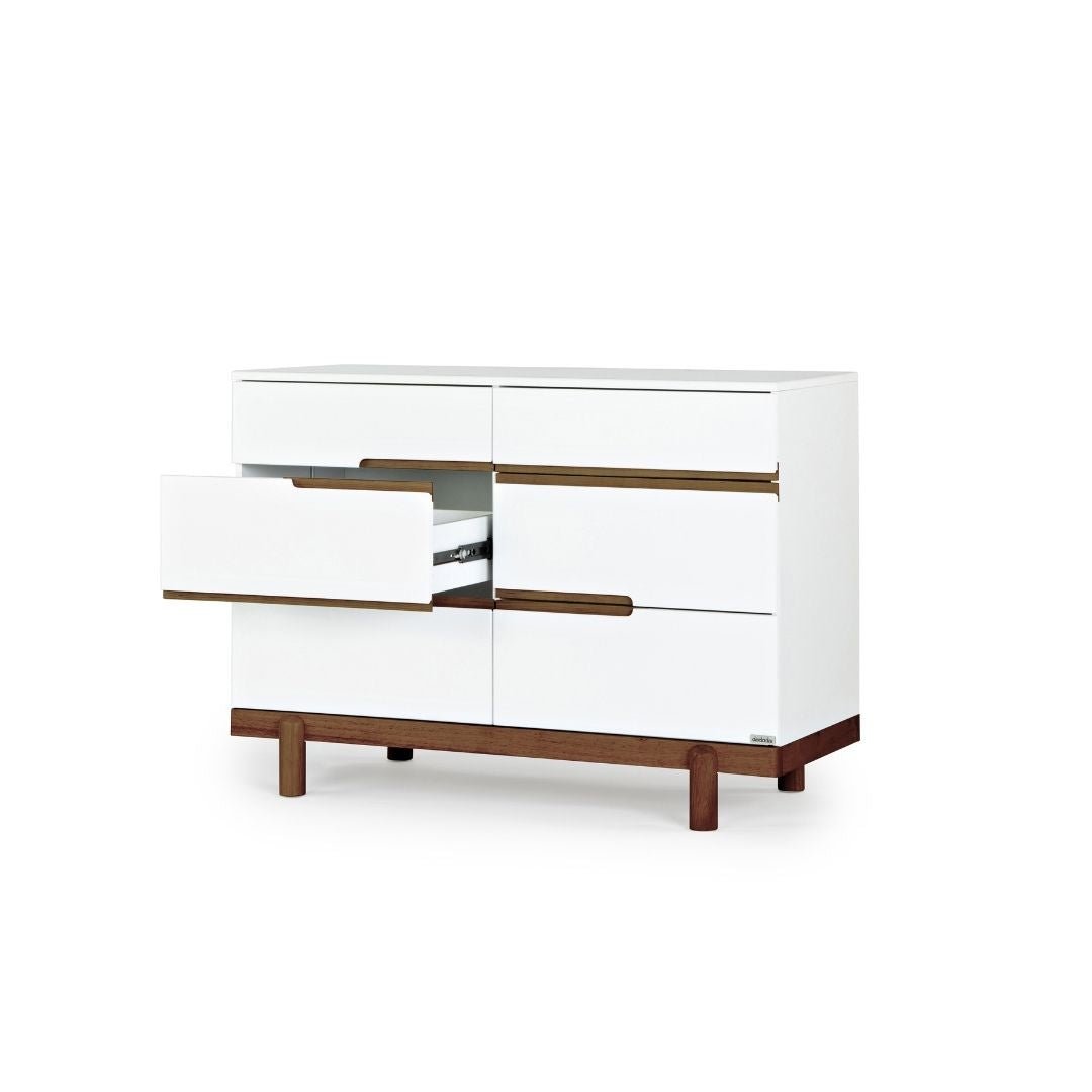 dadada Bliss 6-Drawer Dresser - Modern Wooden Chest of Drawers for Bedroom, Nursery & Closet Organization | Stylish Storage Furniture for Home & Office