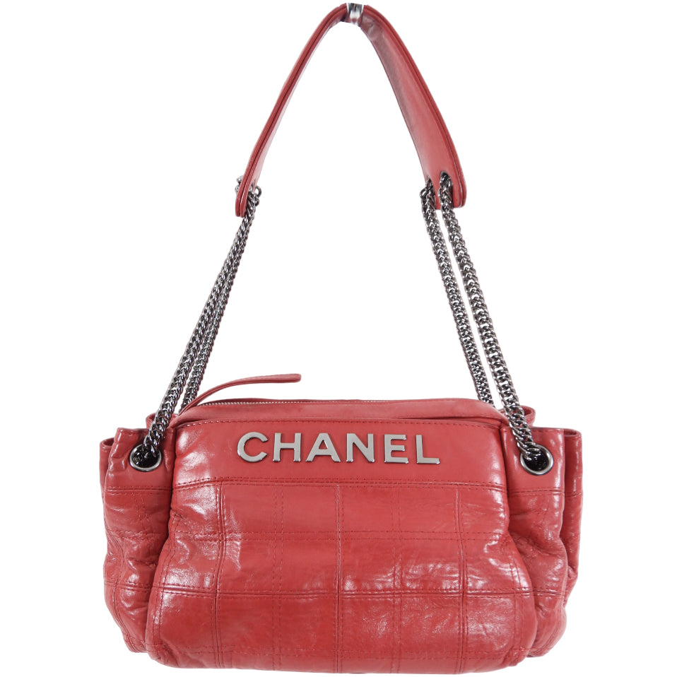 Chanel Cherry Red LAX Accordion Bag - Luxury Crossbody Handbag for Women | Perfect for Parties, Travel & Everyday Use