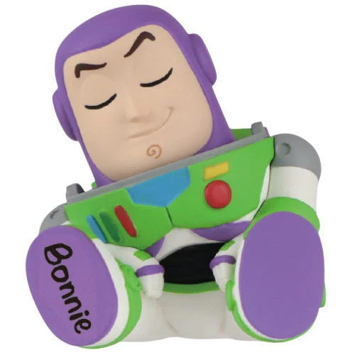 Disney Toy Story Buzz Lightyear Sleeping Mascot Takara Tomy 2 Inch Mini Figure - Perfect for Kids' Bedtime, Collectible Display & Party Favors