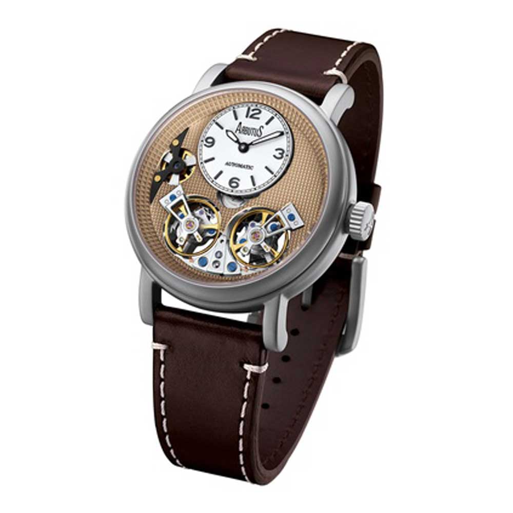 ARBUTUS OPEN HEART AR1804SFF Men's Stainless Steel Dress Watch - Perfect for Business, Formal Occasions & Gifts