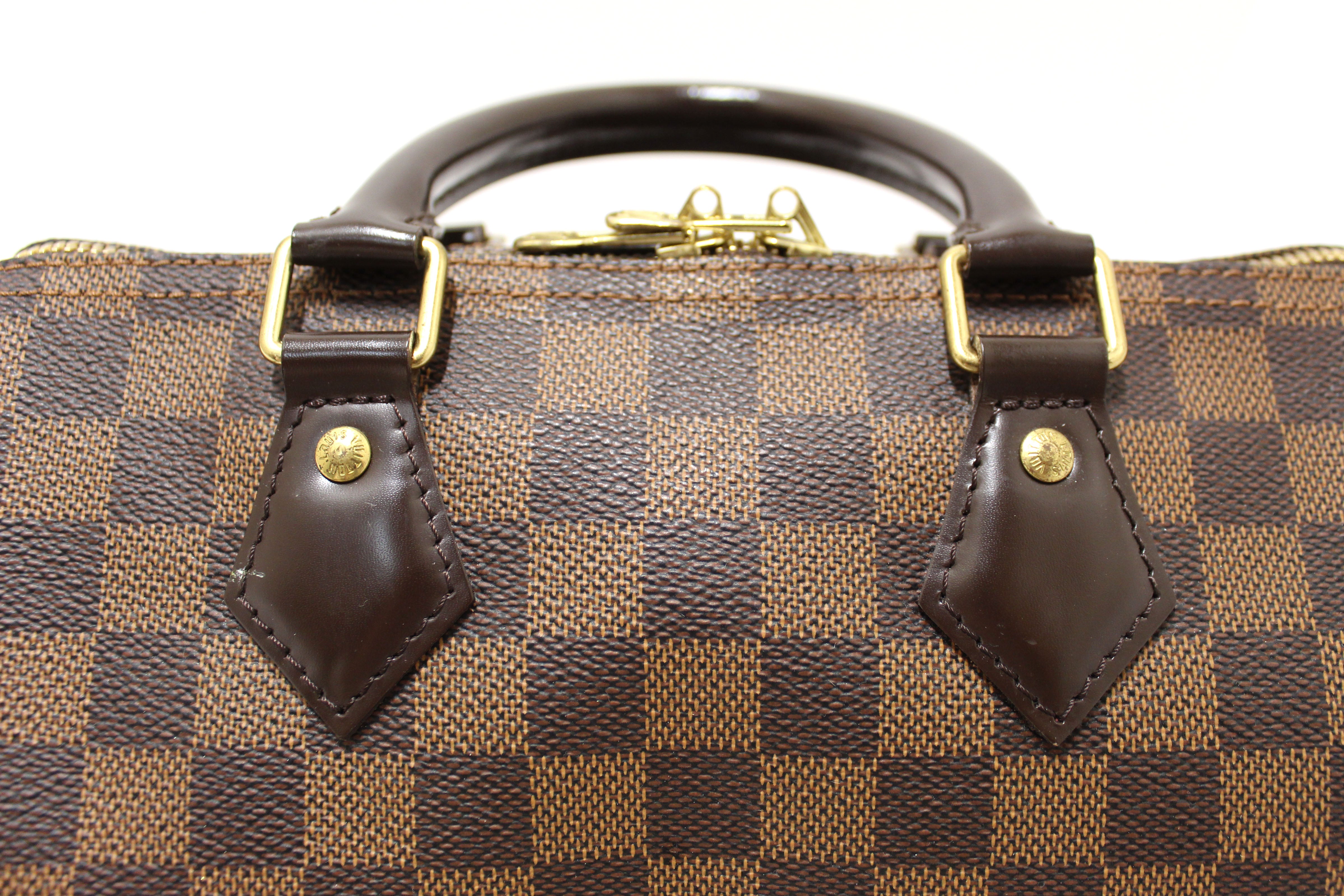 Authentic Louis Vuitton Damier Ebene Speedy 25 Bandouliere Crossbody Bag - Luxury Handbag for Women, Perfect for Work, Travel & Everyday Use