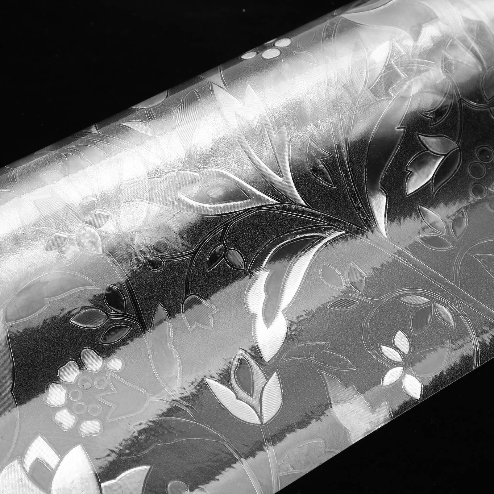 Window Decal - Static Cling Privacy Film for Glass Doors (45x400cm) | Semi-Transparent Bathroom Window Cover, Office Partition & Home Decor