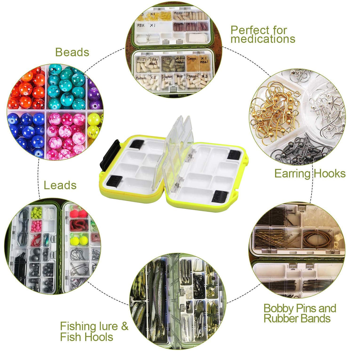 YUKI Fishing Lure Box - Durable Tackle Organizer for Fly & Casting Fishing Gear
