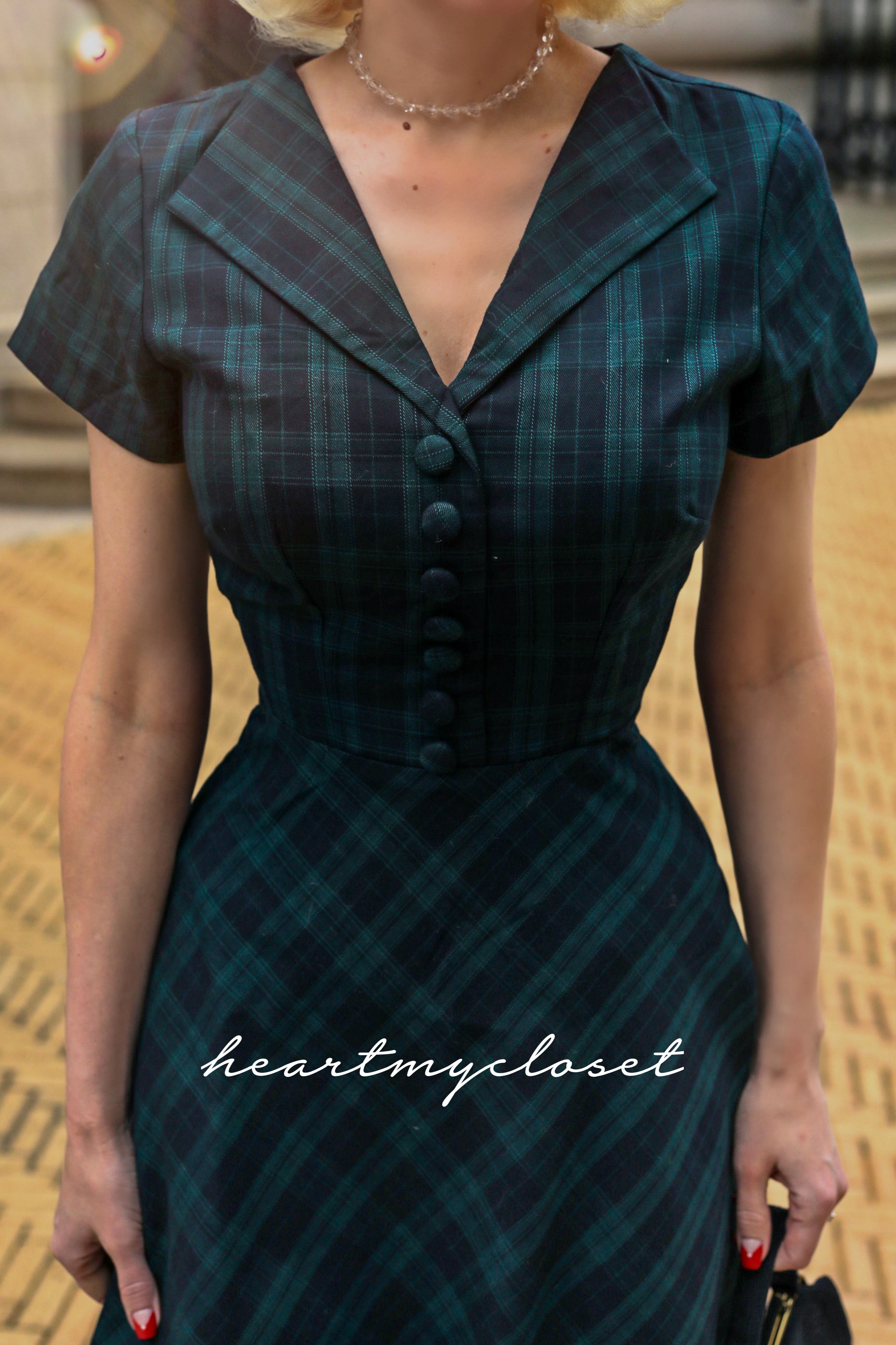 Vintage 50s Retro Plaid Dress - Custom Made Abby Dress for Women | Perfect for Parties, Weddings & Special Occasions