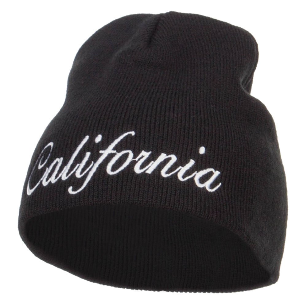 California Embroidered Short Beanie for Men & Women - Custom Logo Beanies - Winter & Fall Fashion Accessories - Perfect for Outdoor Activities, Sports & Casual Wear