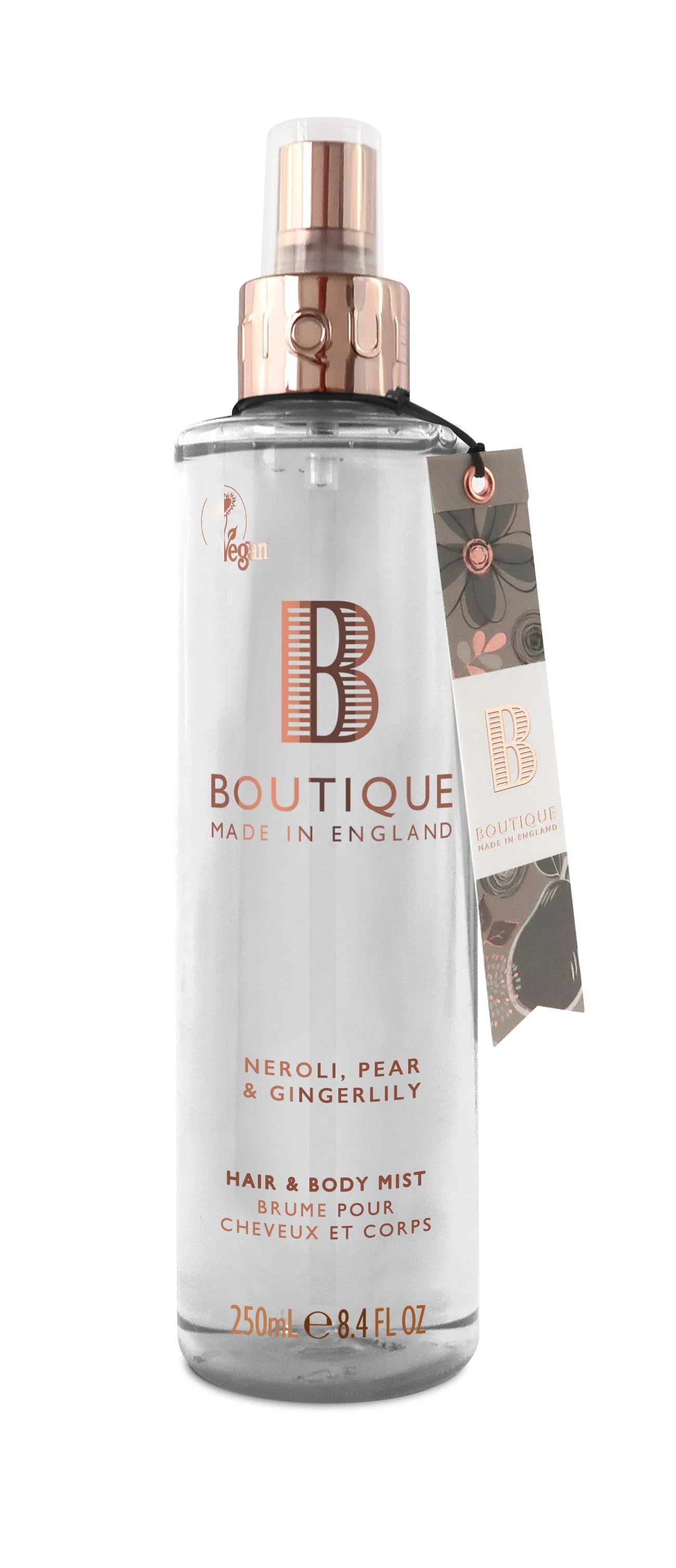 Grace Cole Neroli, Pear & Gingerlily Hair & Body Mist 250ml - Refreshing Floral Scent for Women, Long-Lasting Fragrance Spray for Hair & Skin - Perfect for Daily Use, Gym, Travel & Special Occasions