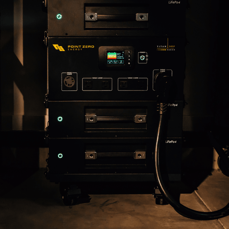 Point Zero Energy Titan 240SP Solar Kit - 4000W Portable Power Station with 2500Wh Capacity | Custom Solar Bundle Options | Perfect for Camping, RV Trips & Emergency Power Backup