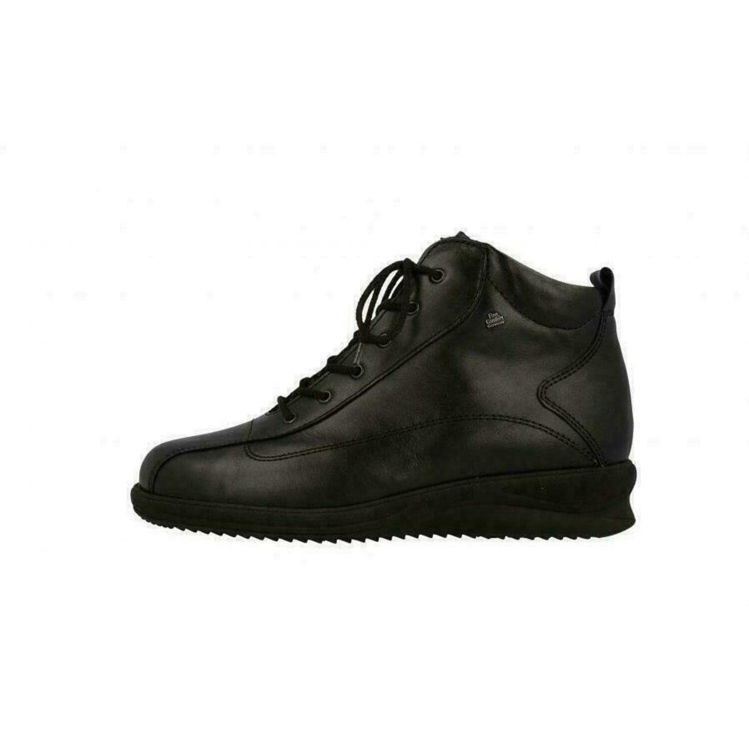 Finn Comfort Women's Aarau Black Leather Boots Size 8-8.5 US | Comfortable & Stylish Ankle Boots for Walking, Travel & Everyday Wear