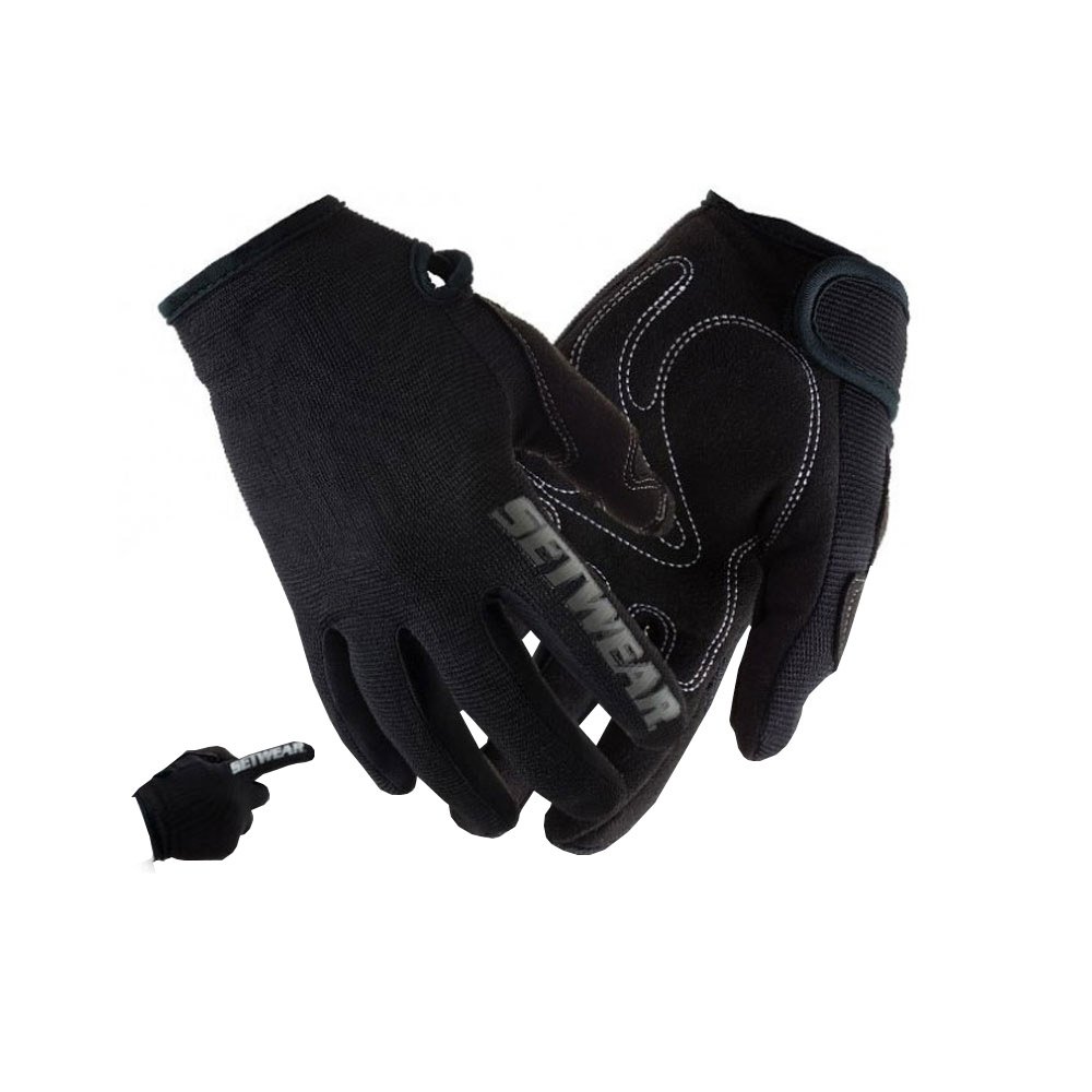Premium X-Large Black Work Gloves - Heavy Duty, Durable & Comfortable for Construction, Gardening, Landscaping and Outdoor Activities